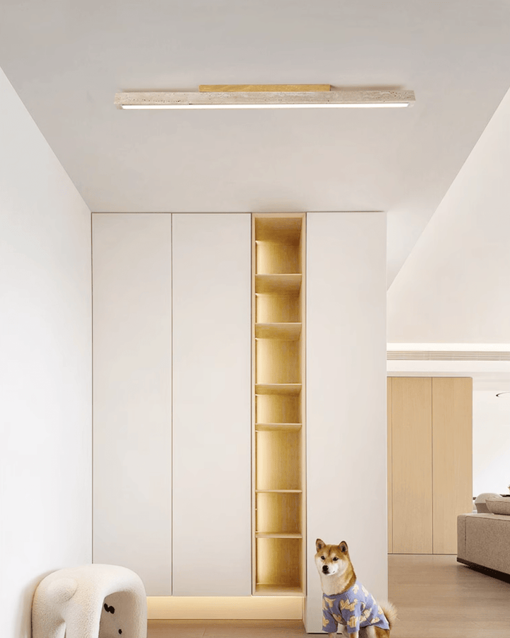 Travertine Column Ceiling Light - Vakkerlight