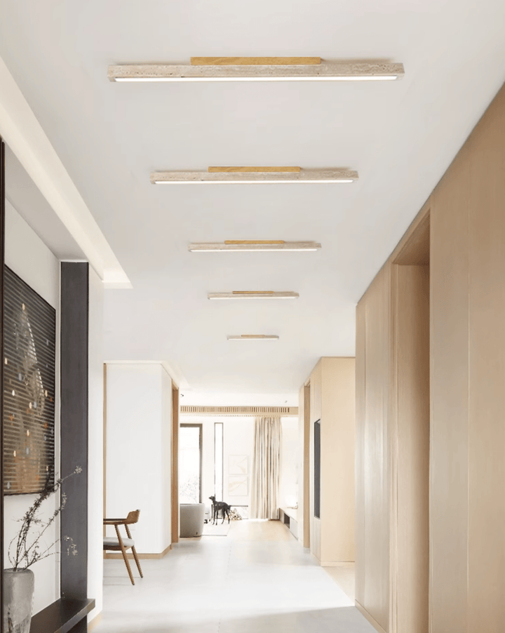 Travertine Column Ceiling Light - Vakkerlight