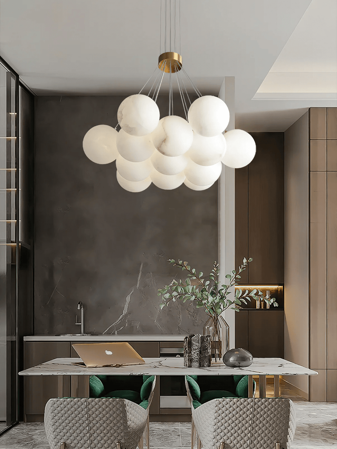 Alabaster Balls Chandelier - Vakkerlight