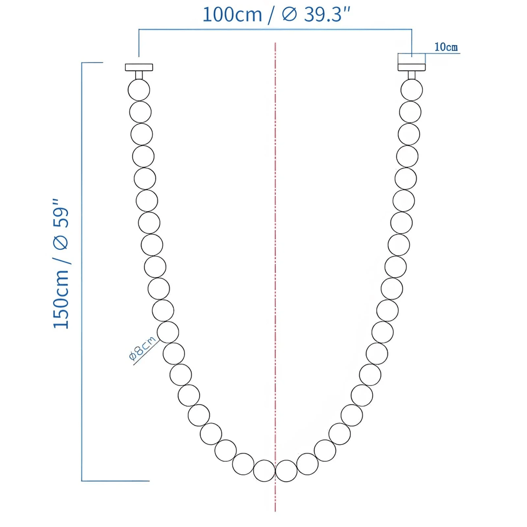 Halti Necklace Acrylic Chandelier - Vakkerlight