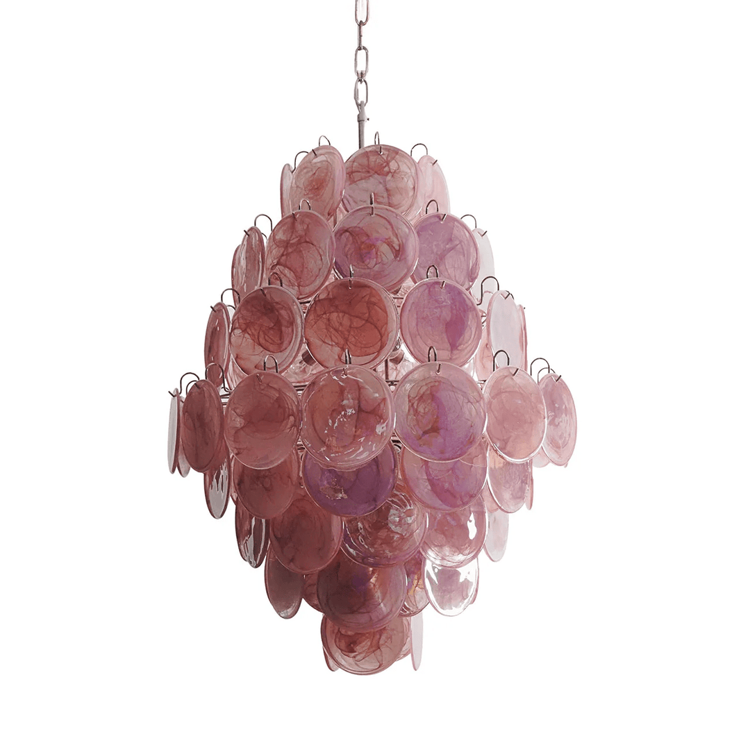 Rosa Murano Glass Chandelier - Vakkerlight