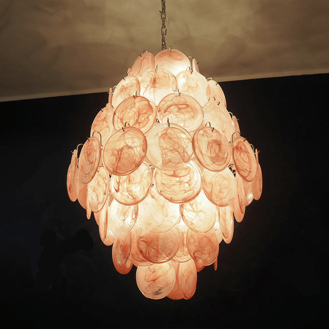 Rosa Murano Glass Chandelier - Vakkerlight