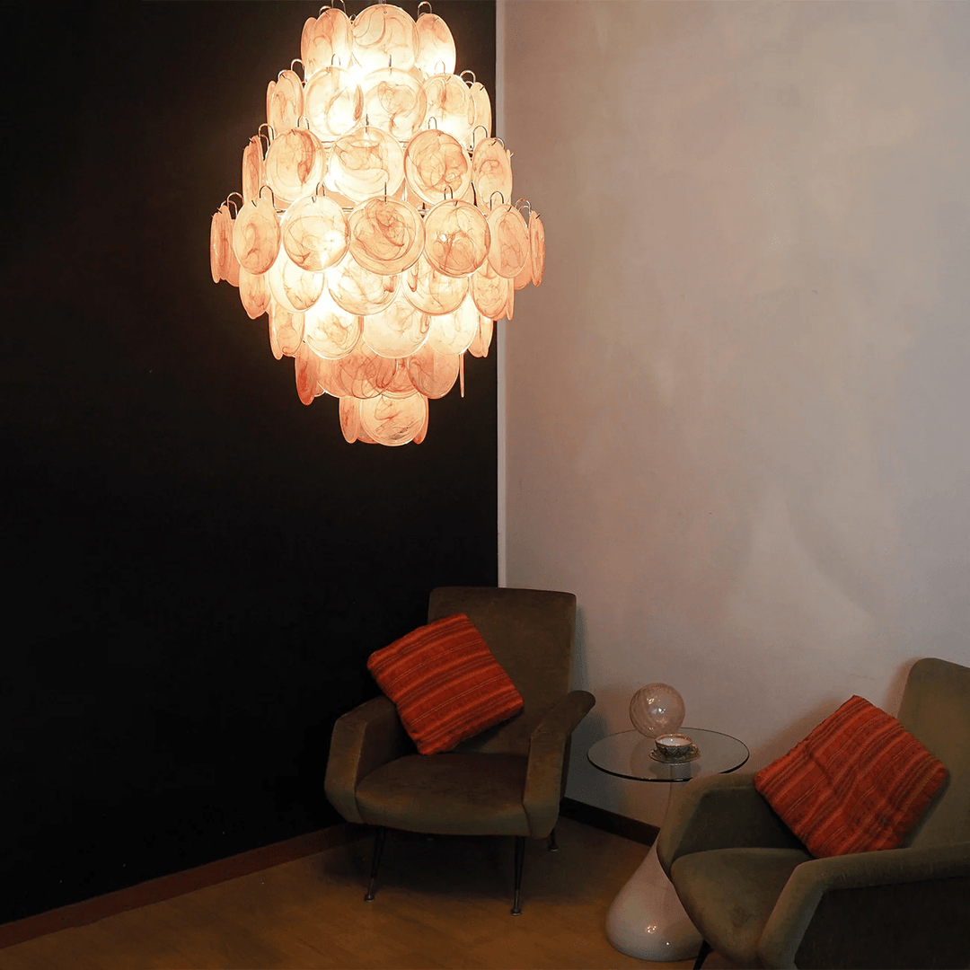Rosa Murano Glass Chandelier - Vakkerlight