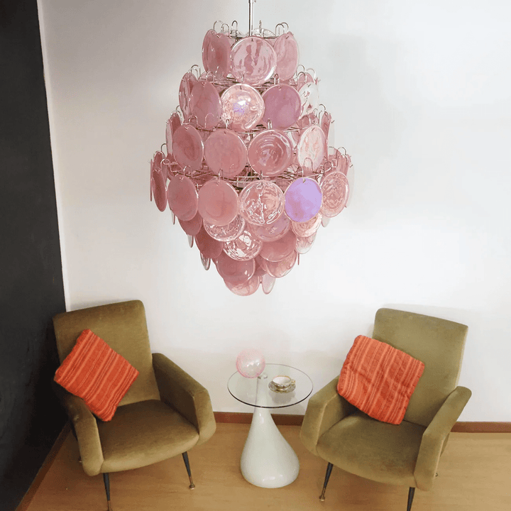 Rosa Murano Glass Chandelier - Vakkerlight