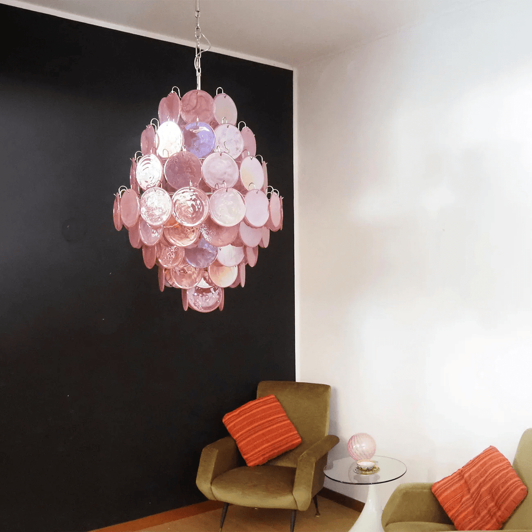 Rosa Murano Glass Chandelier - Vakkerlight
