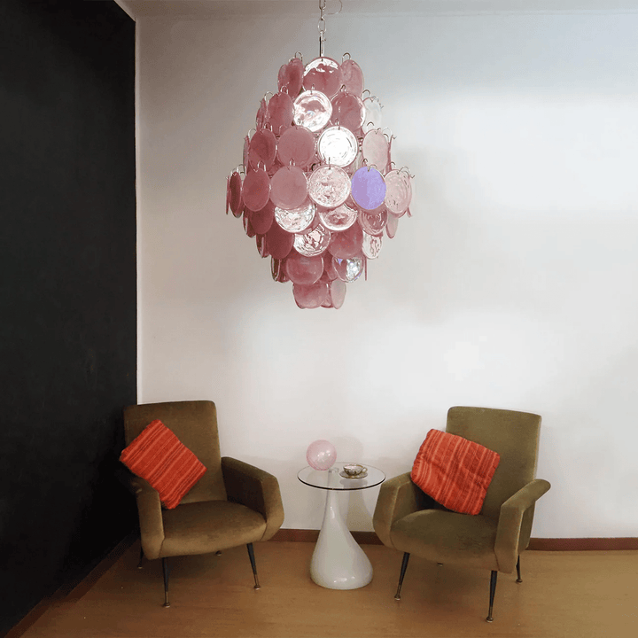 Rosa Murano Glass Chandelier - Vakkerlight