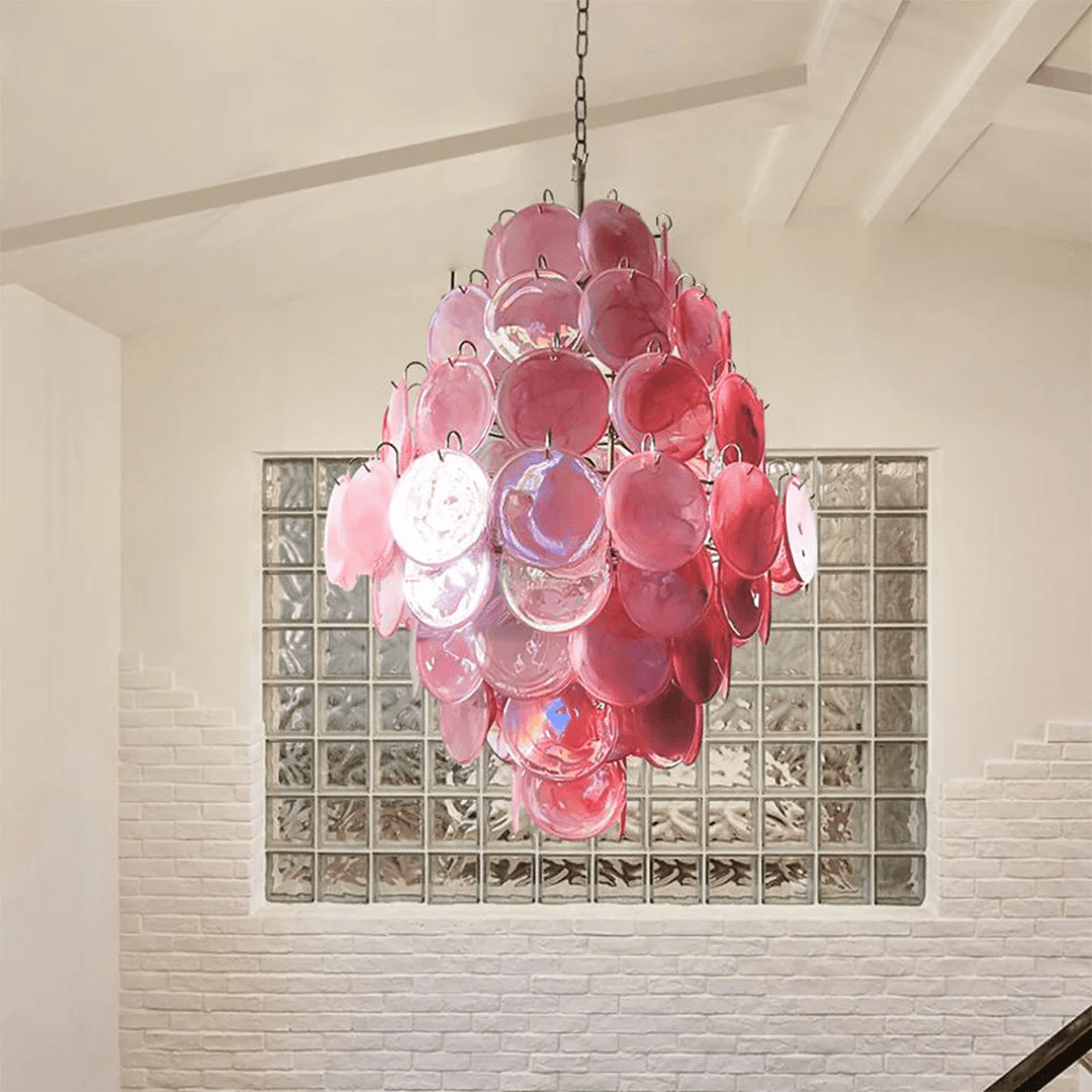 Rosa Murano Glass Chandelier - Vakkerlight