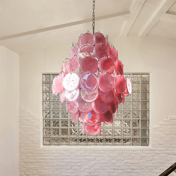 Rosa Murano Glass Chandelier - Vakkerlight