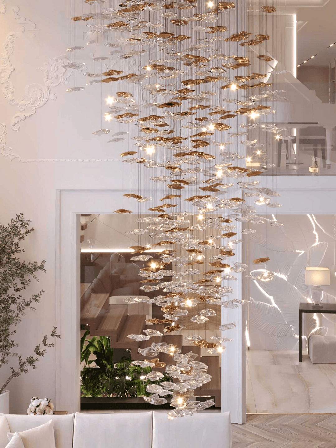 Tidal Art Glass Chandelier - Vakkerlight