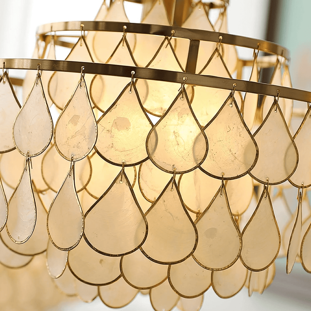 Teardrops Shell Chandelier - Vakkerlight