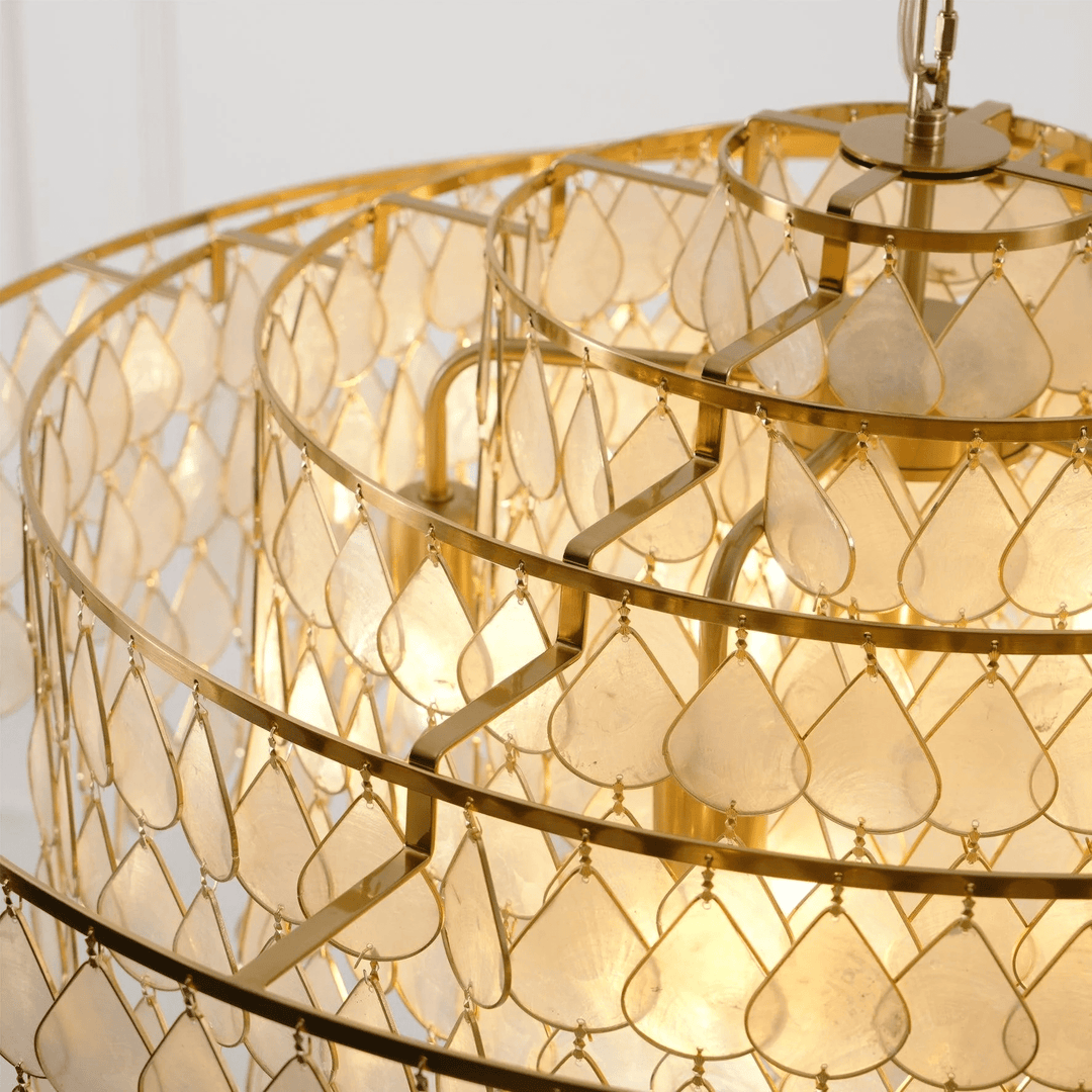 Teardrops Shell Chandelier - Vakkerlight