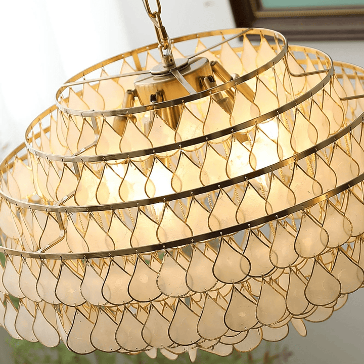 Teardrops Shell Chandelier - Vakkerlight
