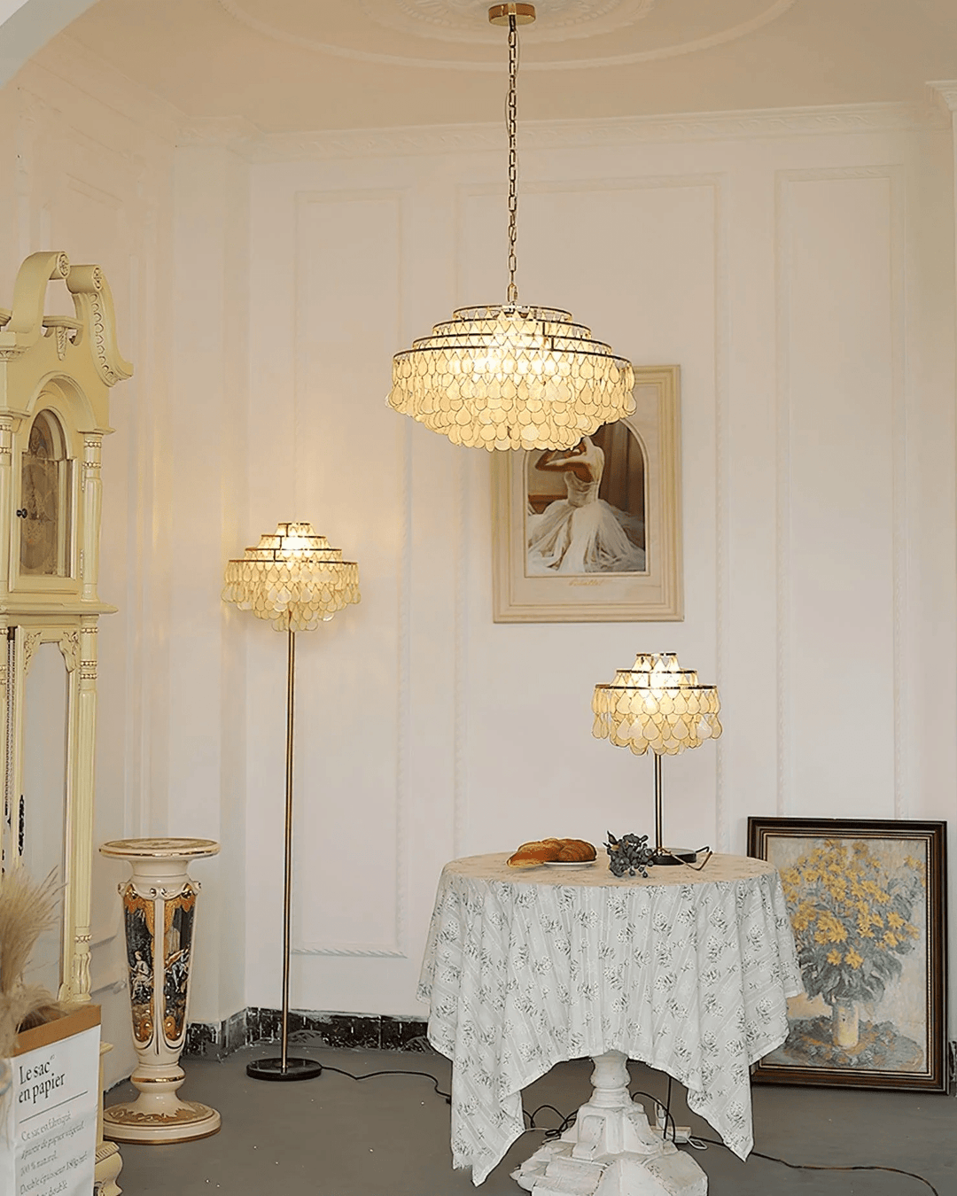 Teardrops Shell Chandelier - Vakkerlight