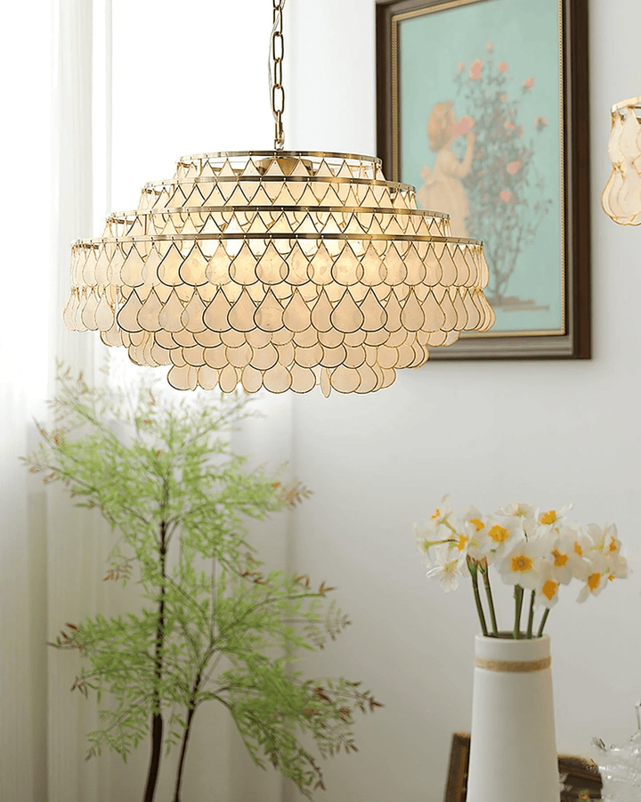 Teardrops Shell Chandelier - Vakkerlight
