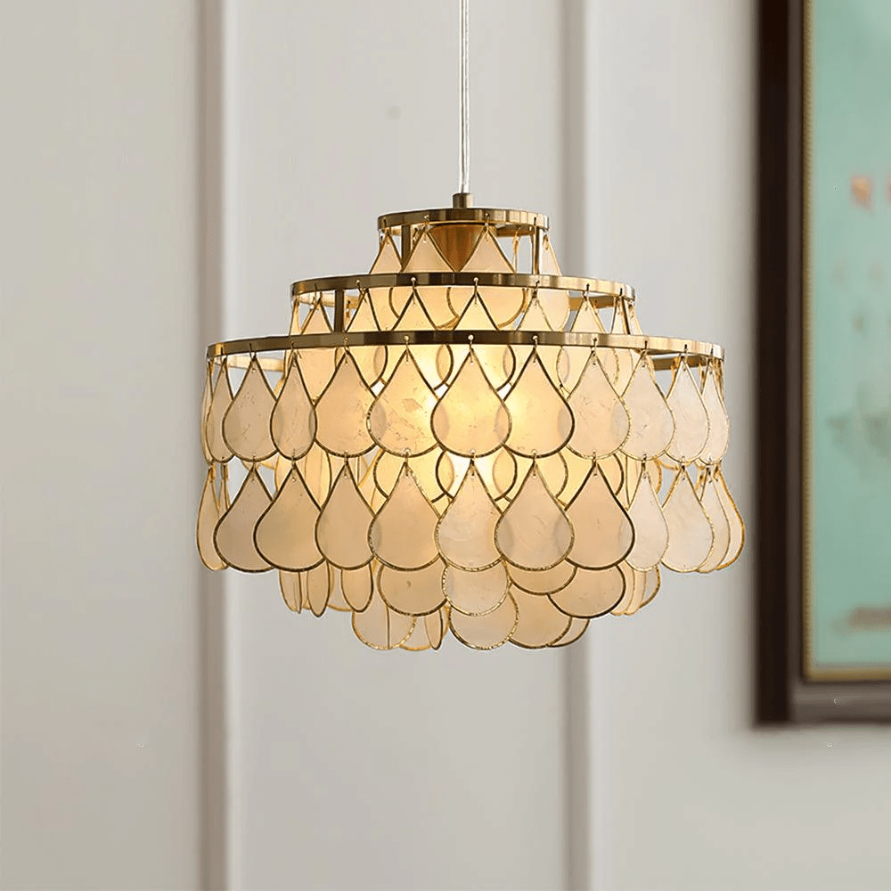 Teardrops Shell Chandelier - Vakkerlight