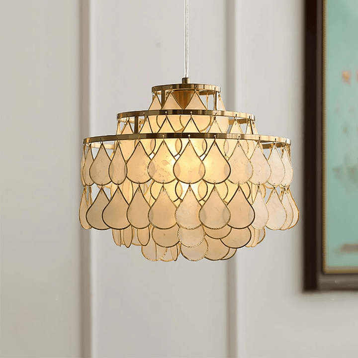 Teardrops Shell Chandelier - Vakkerlight
