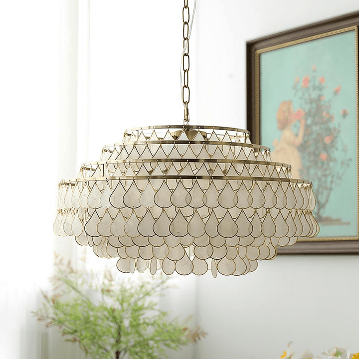 Teardrops Shell Chandelier - Vakkerlight