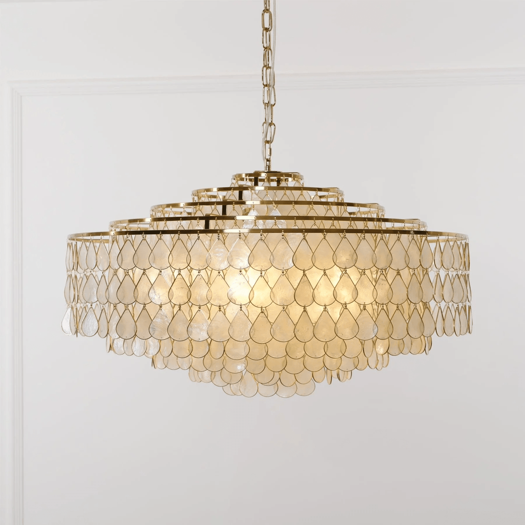 Teardrops Shell Chandelier - Vakkerlight
