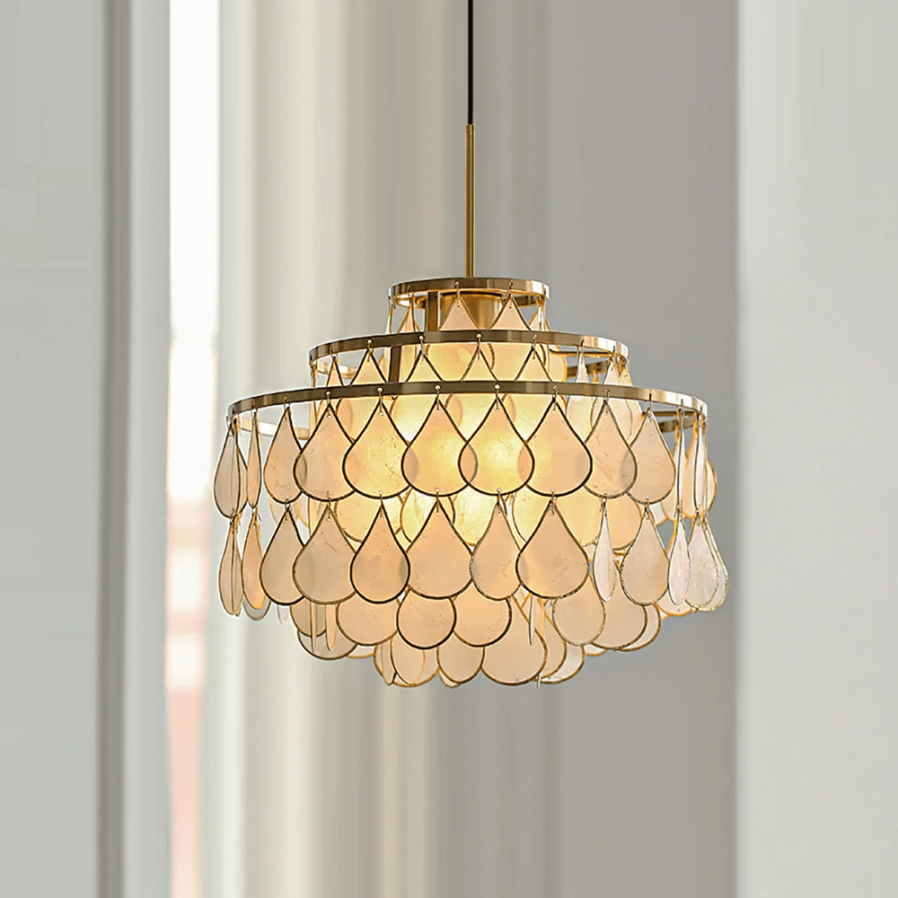 Teardrops Shell Chandelier - Vakkerlight