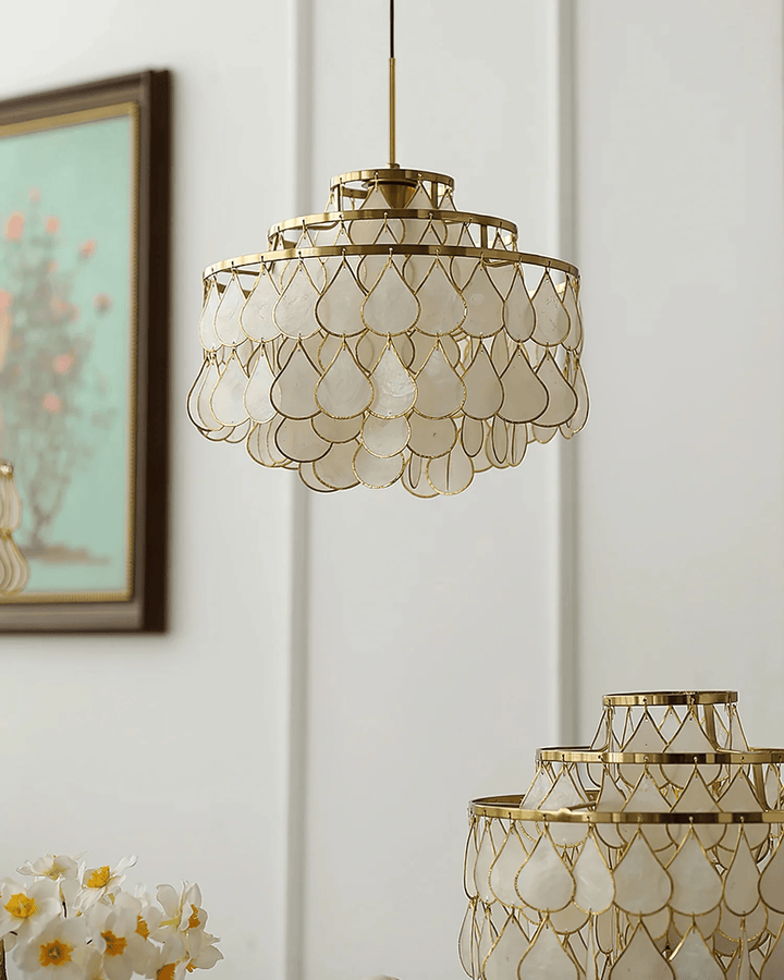 Teardrops Shell Chandelier - Vakkerlight