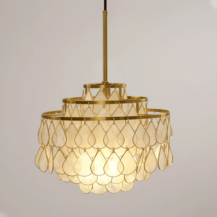 Teardrops Shell Chandelier - Vakkerlight