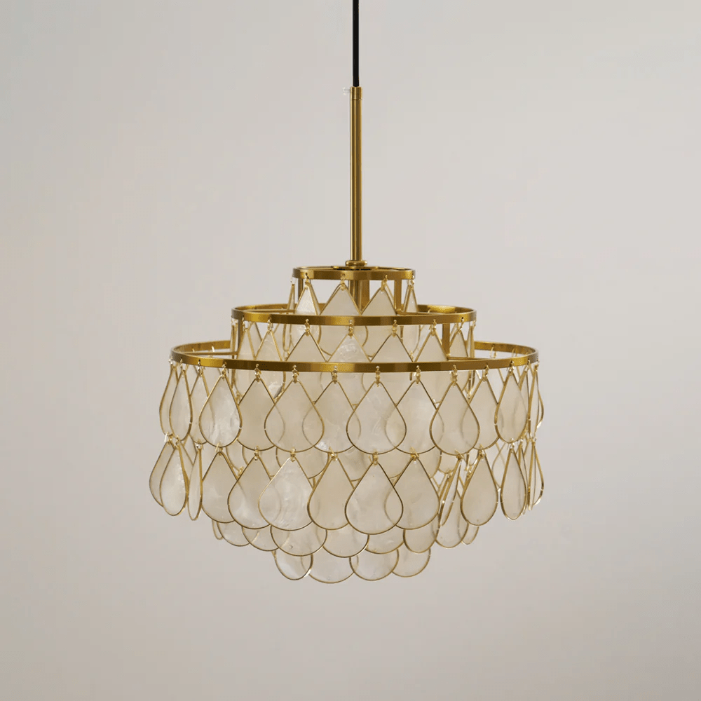 Teardrops Shell Chandelier - Vakkerlight