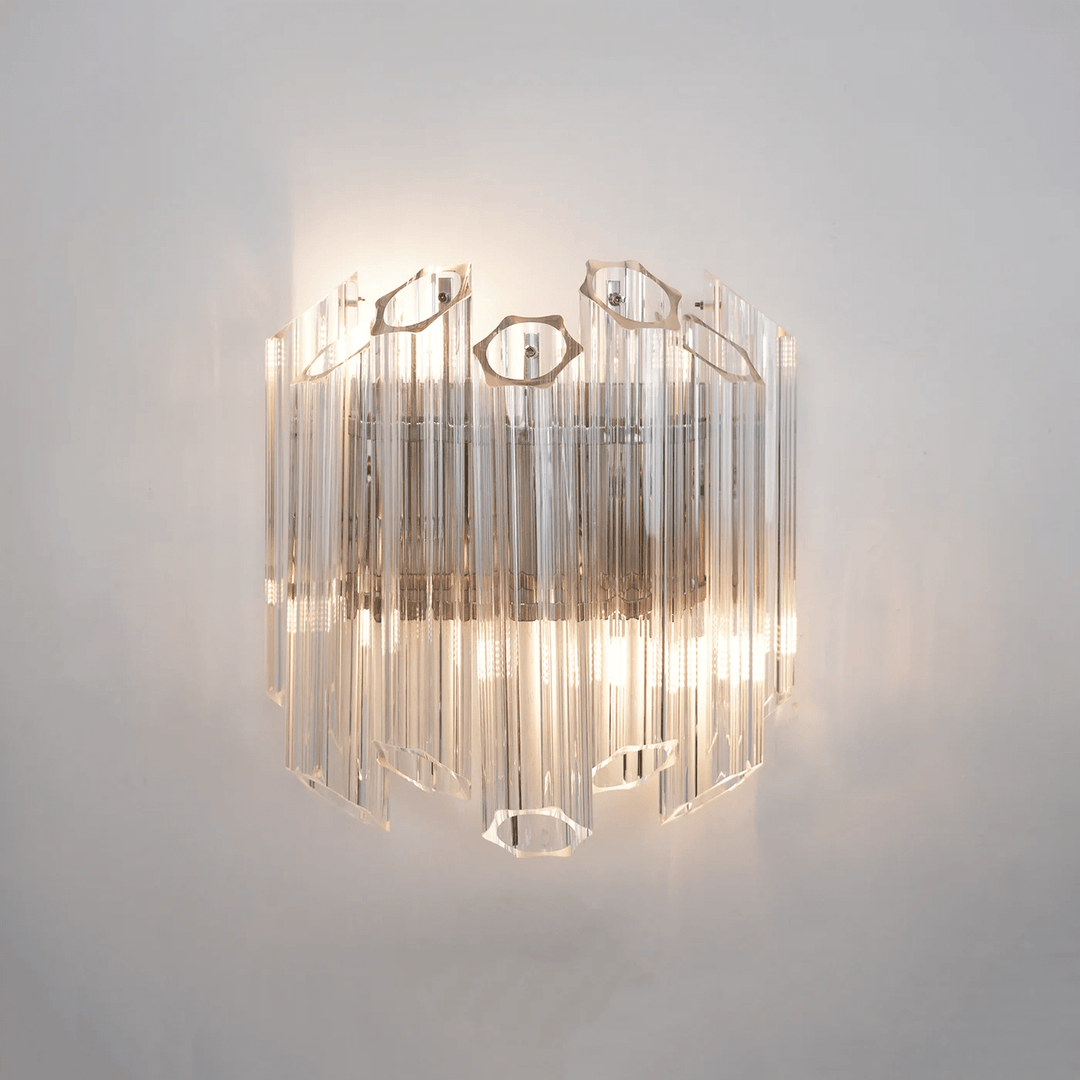 Clear Palermo Murano Wall Lamp - Vakkerlight