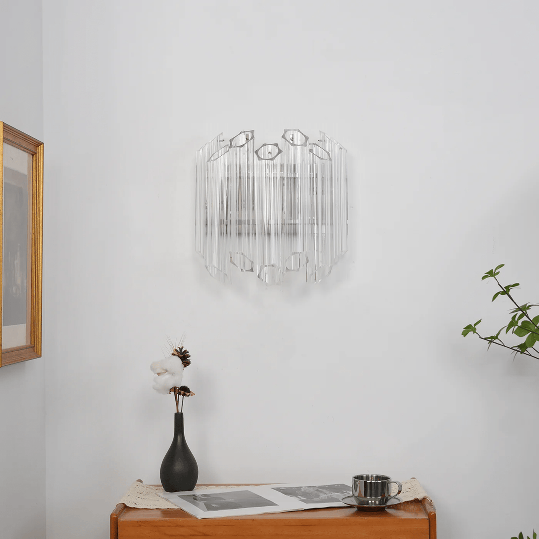 Clear Palermo Murano Wall Lamp - Vakkerlight