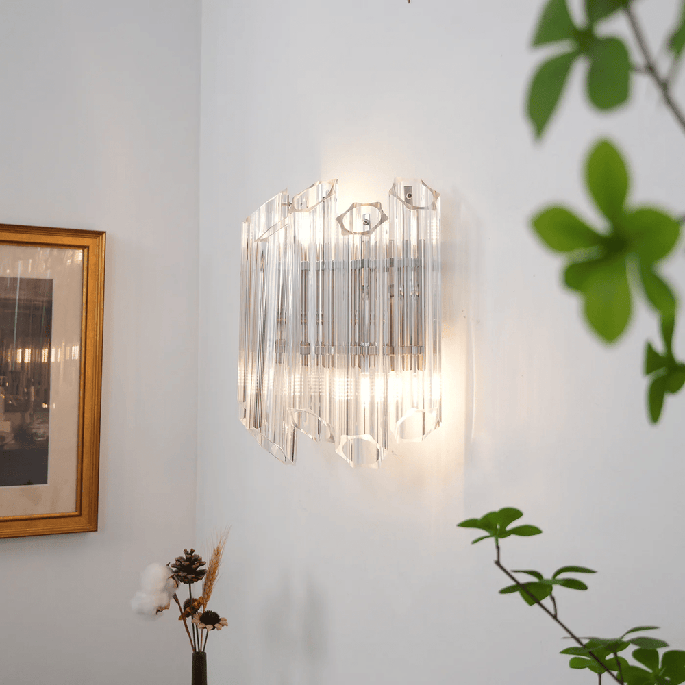 Clear Palermo Murano Wall Lamp - Vakkerlight