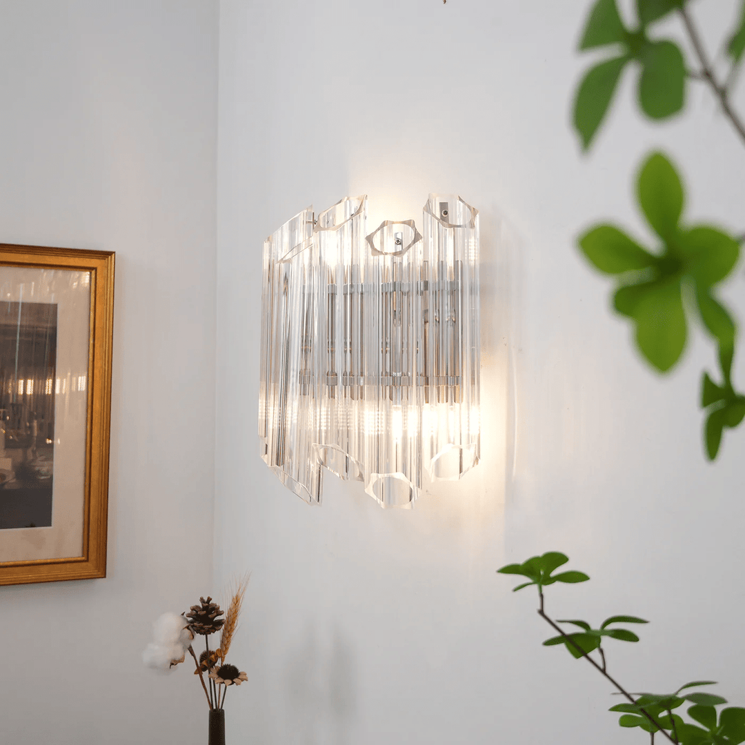 Clear Palermo Murano Wall Lamp - Vakkerlight