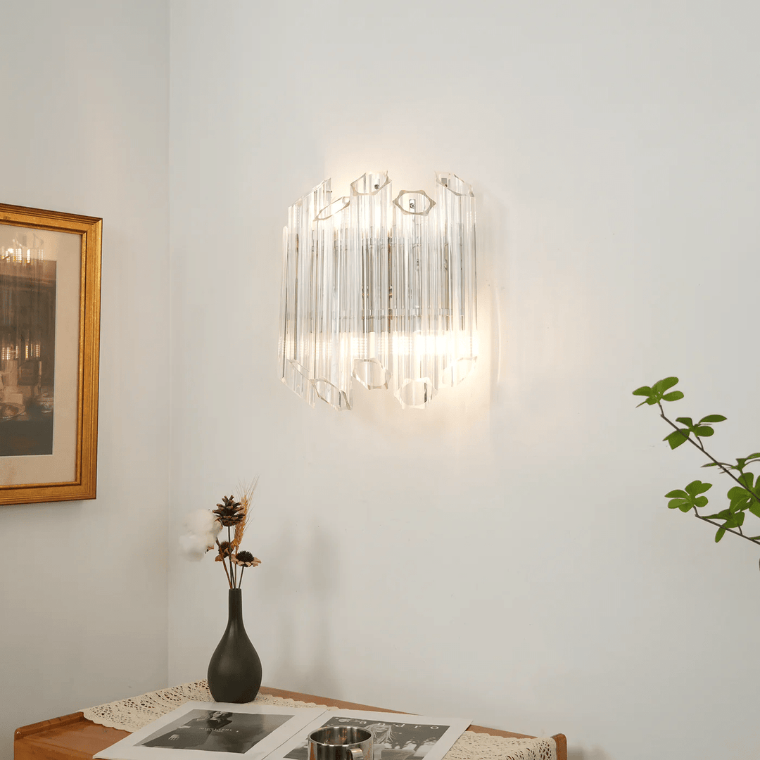 Clear Palermo Murano Wall Lamp - Vakkerlight