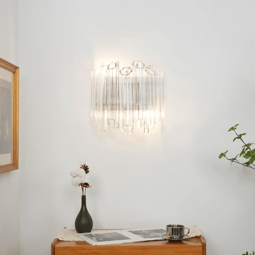 Clear Palermo Murano Wall Lamp - Vakkerlight