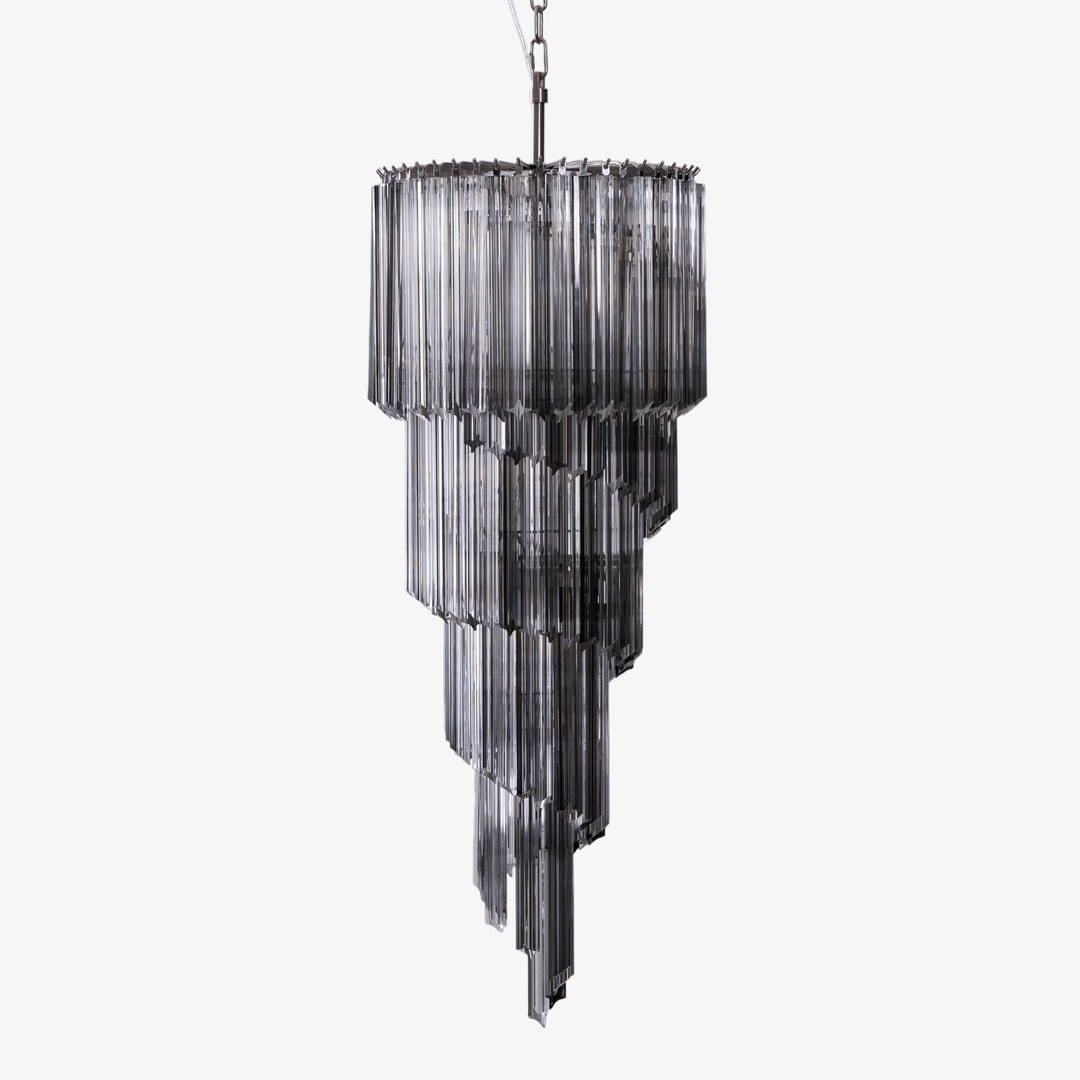 Lucente Noir Spiral Chandelier - Vakkerlight