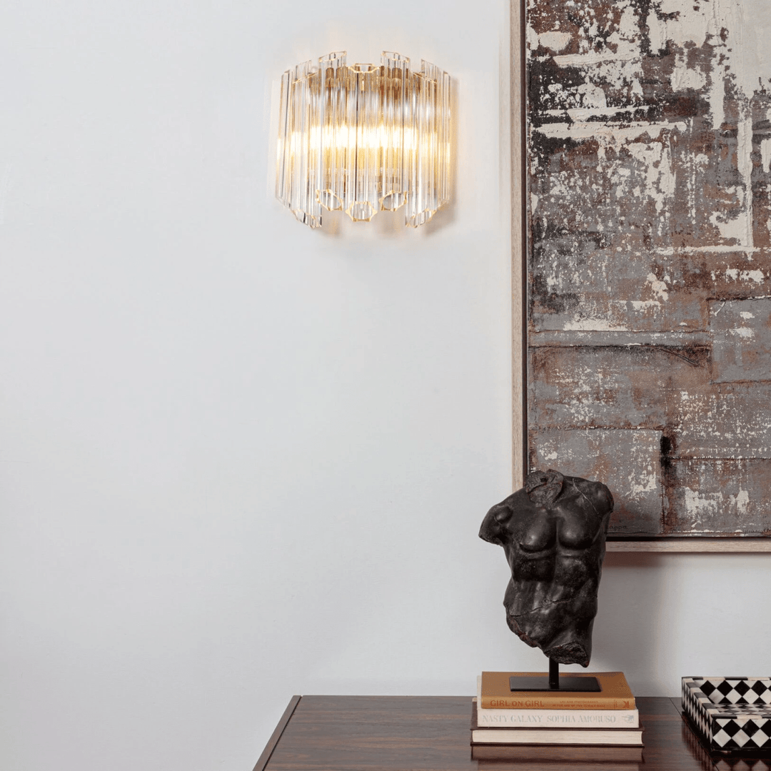 Clear Palermo Murano Wall Lamp - Vakkerlight