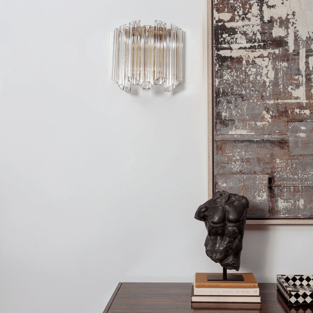 Clear Palermo Murano Wall Lamp - Vakkerlight