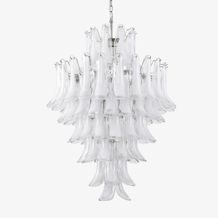 White Cloud Glass Petals Chandelier - Vakkerlight