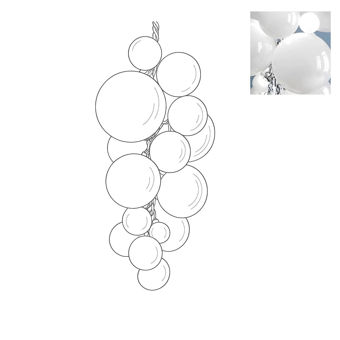 Velymo Grapetta Chandelier - Vakkerlight