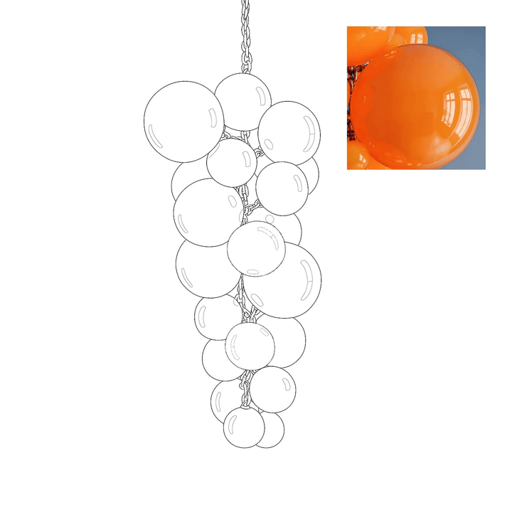 Velymo Grapetta Chandelier - Vakkerlight