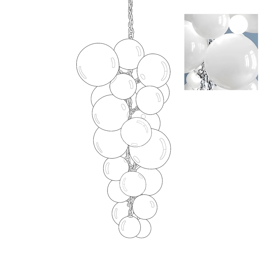 Velymo Grapetta Chandelier - Vakkerlight