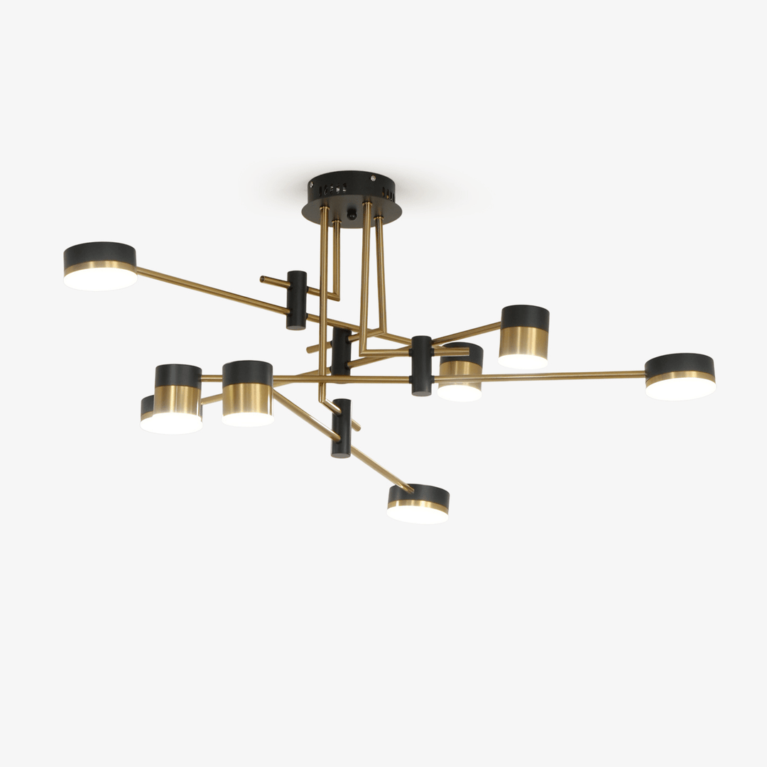 Olivia Lamps Industrial Spider Chande...