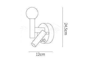 Fedde Wall Lamp — Dimension drawings 2