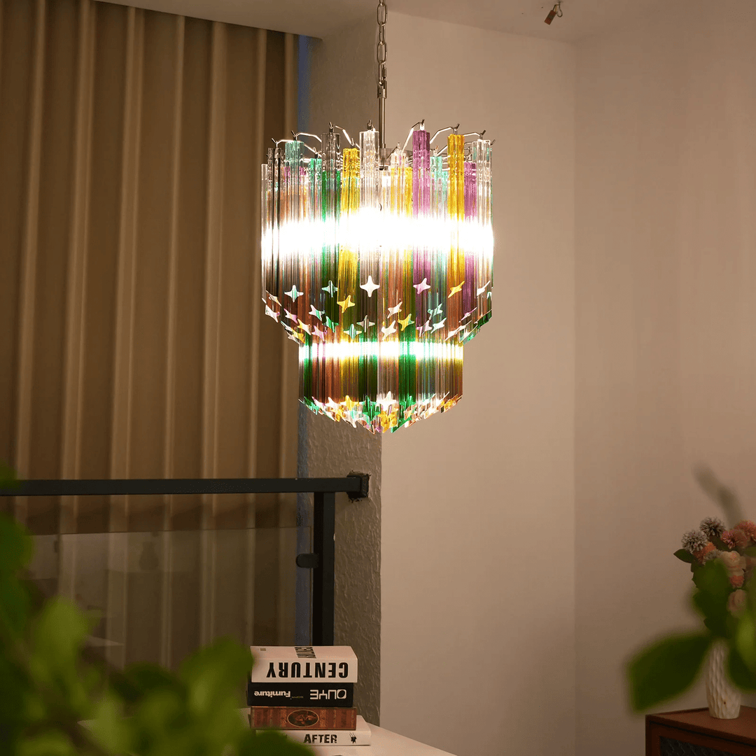 Prismatic Murano Colorful Chandelier - Vakkerlight