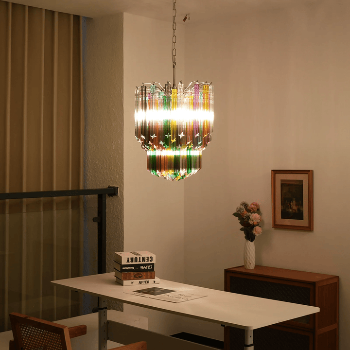 Prismatic Murano Colorful Chandelier - Vakkerlight