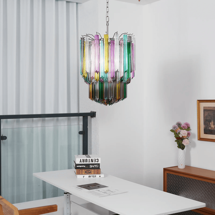 Prismatic Murano Colorful Chandelier - Vakkerlight