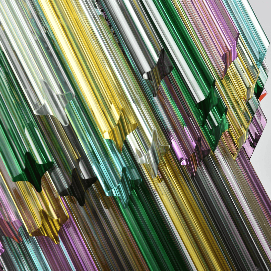 Prismatic Murano Colorful Chandelier - Vakkerlight