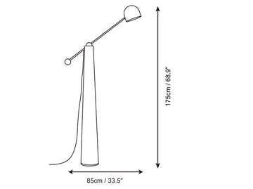 Lampadaire Metronome — Plans cotés 1