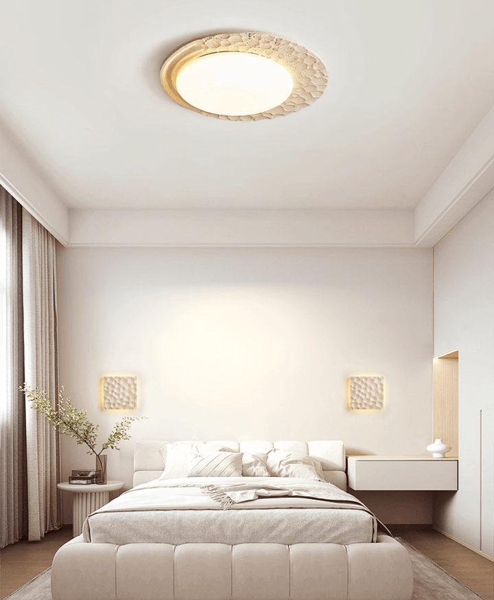 Venus Textured Stone Ceiling Light - Vakkerlight