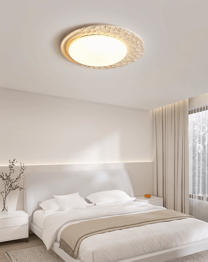 Venus Textured Stone Ceiling Light - Vakkerlight