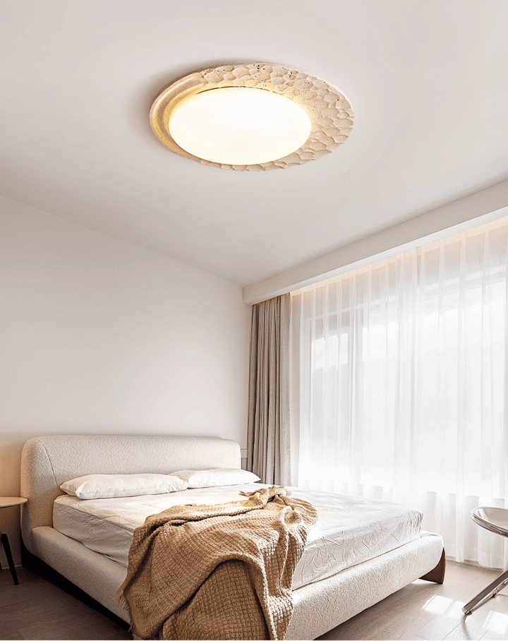 Venus Textured Stone Ceiling Light - Vakkerlight