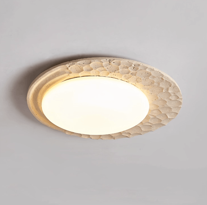 Venus Textured Stone Ceiling Light - Vakkerlight